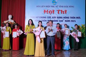 Hội LHPN tỉnh Đắk Nông tổ chức Hội thi “Phụ nữ chung sức xây dựng nông thôn mới, nông thôn mới nâng cao” năm 2024